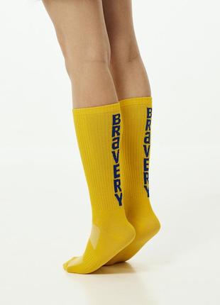 BRAVERY ORIGINAL Blue-Yellow Socks Pack4 photo