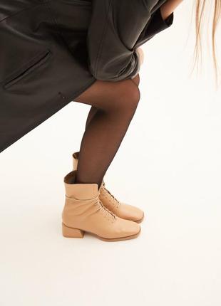Elegant meed-heel ankle boots3 photo