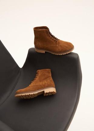Suede brown casual boots2 photo
