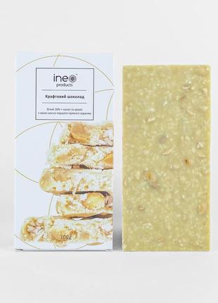 White chocolate (32%) with coconut and peanuts, 100g2 photo