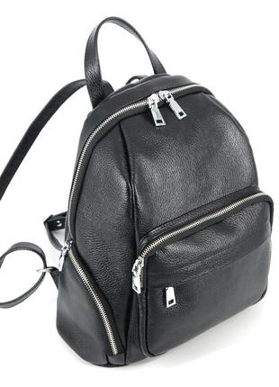 Backpack women's leather TURIV Black (02060101)4 photo