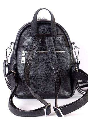 Backpack women's leather TURIV Black (02070101)5 photo