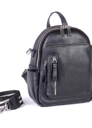 Backpack women's leather TURIV Black (02070101)3 photo