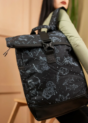 Backpack for women city large, rolltop with a compartment for a laptop up to 15.6", Bounce ar.B40-TW1 photo