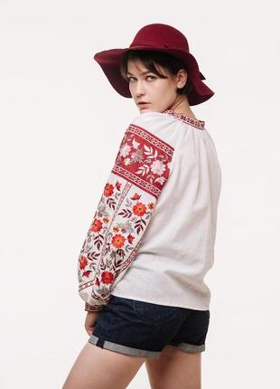 Women's blouse "Daryna" white5 photo