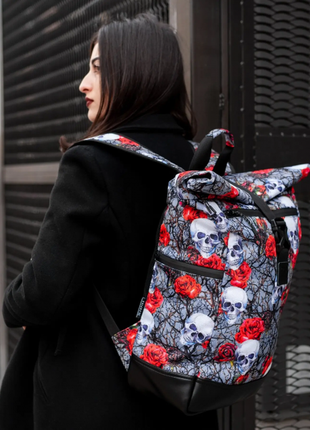 Backpack for women city large, rolltop with a compartment for a laptop up to 15.6" Bounce ar. B32-TW3 photo