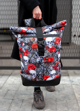 Backpack for women city large, rolltop with a compartment for a laptop up to 15.6" Bounce ar. B32-TW2 photo