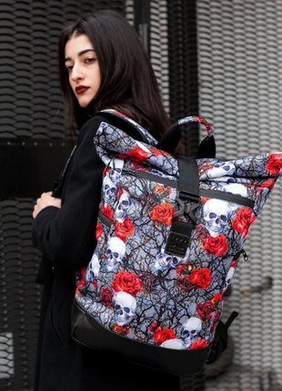 Backpack for women city large, rolltop with a compartment for a laptop up to 15.6" Bounce ar. B32-TW1 photo