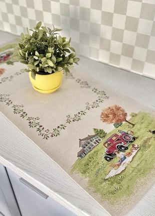 Tapestry table runner  37x100 cm.2 photo