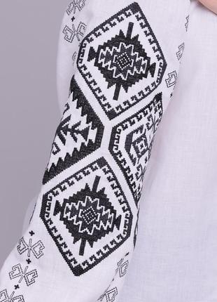 Women's blouse "Gorgany" white7 photo