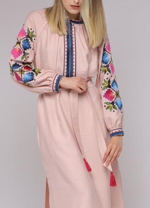 Women's dress "Ksenia" pastel pink4 photo