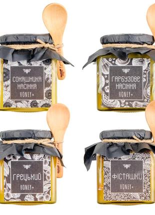 Gift set of honey with nuts and dried fruits Nuts with honey Gift set of sweets5 photo