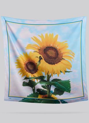 Handkerchief "Sunflowers" Size 85×85