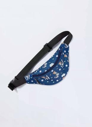 Children's blue bum bag  "Dog Patron"