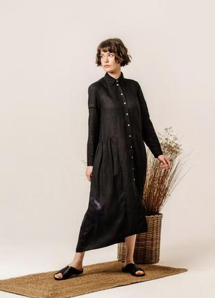 Women's dress "Adele" black1 photo