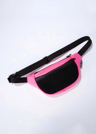 Pink bum bag Medium Velcro1 photo