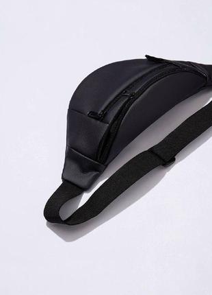 Black leather bum bag4 photo