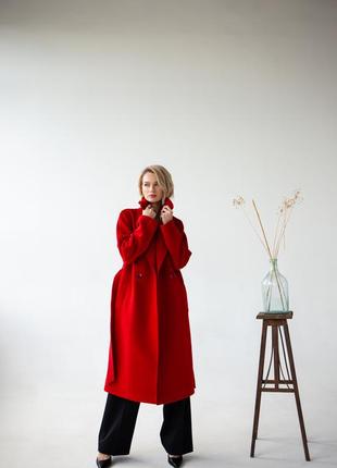 Red wool coat6 photo
