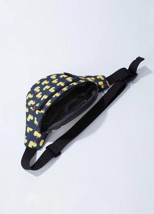 Black bum bag with ducks3 photo