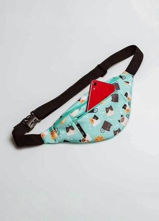 Mint bum bag Cats3 photo