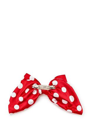 Big red and white polka dot luxury bow hair accessory by My Scarf3 photo