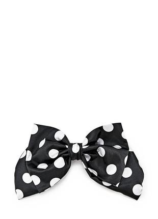 Large black and white polka dot luxury bow - hair decoration from My Scarf2 photo