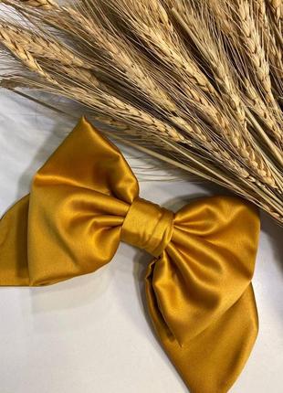 Large golden luxury bow - hair decoration from My Scarf3 photo