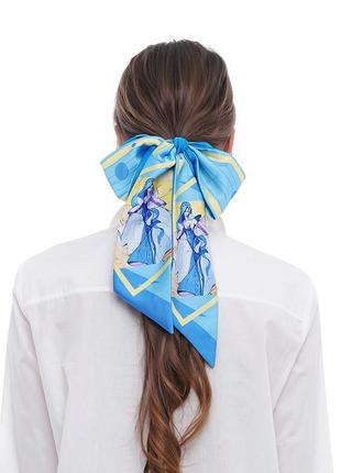 Twilly - designer scarf tie " Ukrainian Mavka"  hairband from My Scarf