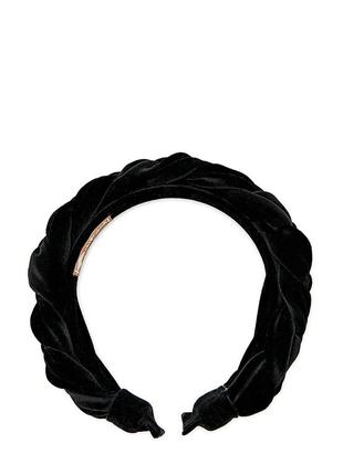 Velvet hoop pigtail ,,Black ,, by My Scarf3 photo
