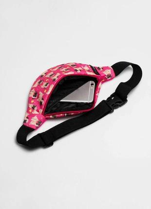Children's pink bum bag with pugs2 photo
