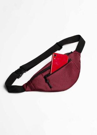 Burgundyv bum bag2 photo