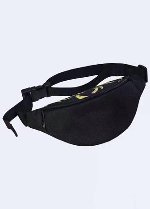 Black children's bum bag, belt bag, fanny pack