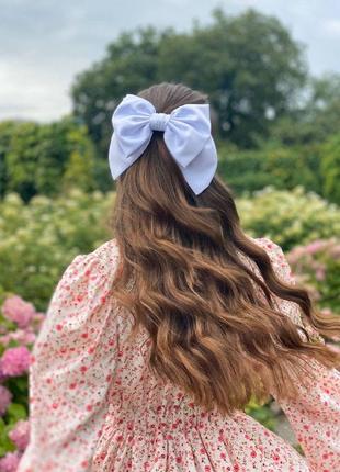 Big white luxury bow hair accessory from My Scarf1 photo