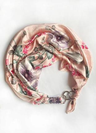 Designer scarf "Pink dessert" VIP collection from the brand My Scarf2 photo