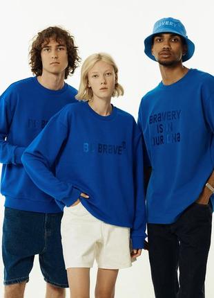 BRAVERY IS IN OUR DNA Blue Sweatshirt4 photo