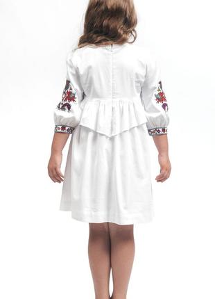 Dress for girls with embroidery 303-20/092 photo