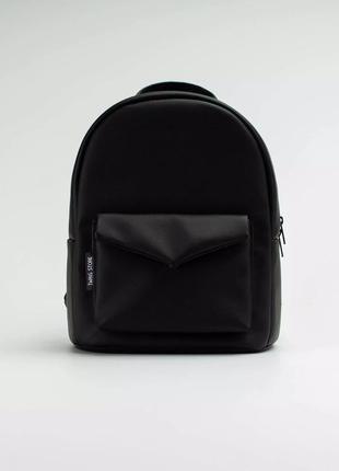 Black backpack "Konvert"