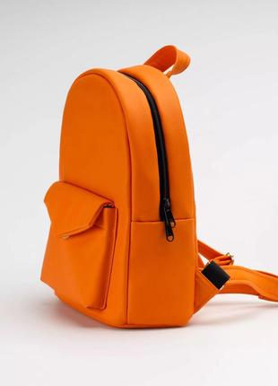 Orange backpack "Konvert"3 photo