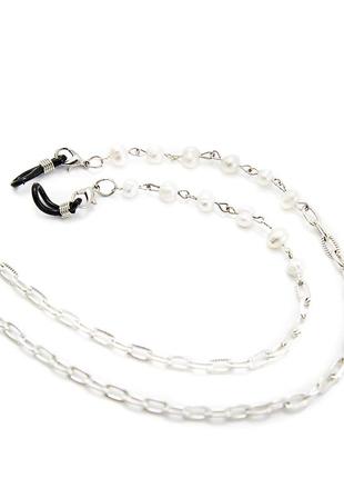 Chain for hat and glasses with "pearl" beads3 photo