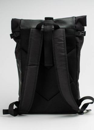 Black Rolltop backpack3 photo