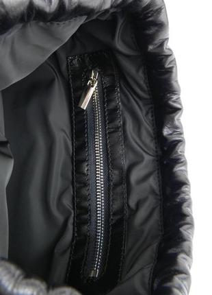 Leather Backpack "Toke black"6 photo