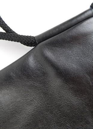 Leather Backpack "Toke black"7 photo