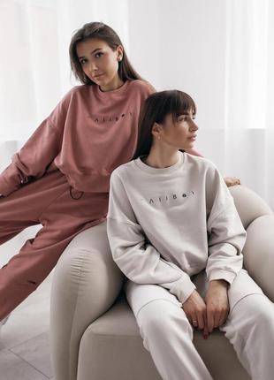 SWEATSHIRT DUSTY PINK "WILL IN OUR DNA"2 photo