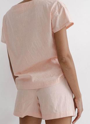 WOMEN'S PAJAMA WITH SHORTS PASTEL PINK4 photo