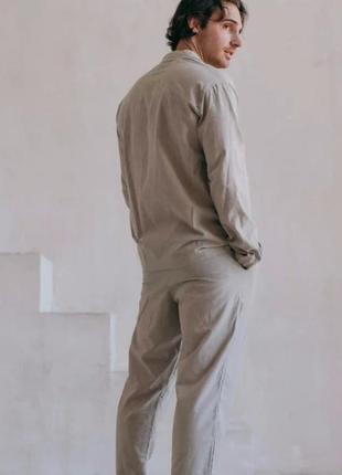 MEN'S PAJAMA SET – ALMOND3 photo