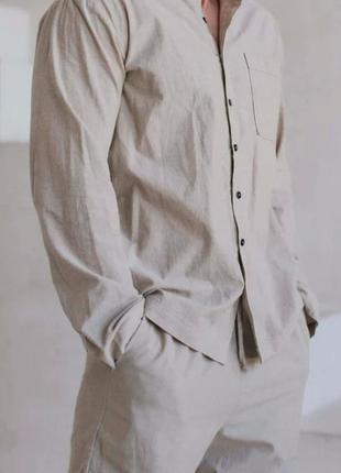 MEN'S PAJAMA SET – ALMOND2 photo