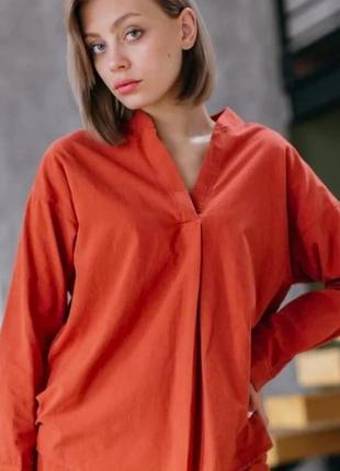WOMEN'S PAJAMA SET – BRICK RED