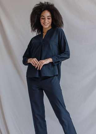 WOMEN'S PAJAMA SET – NAVY