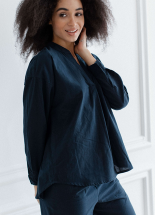 WOMEN'S PAJAMA SET – NAVY2 photo