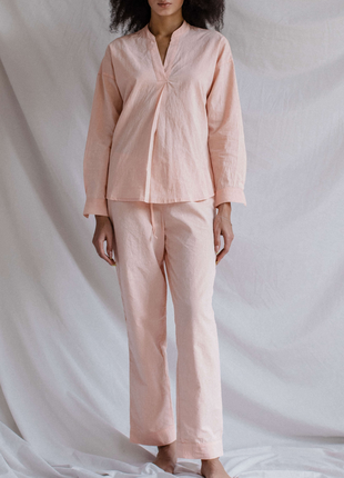 WOMEN'S PAJAMA SET – PASTEL PINK4 photo